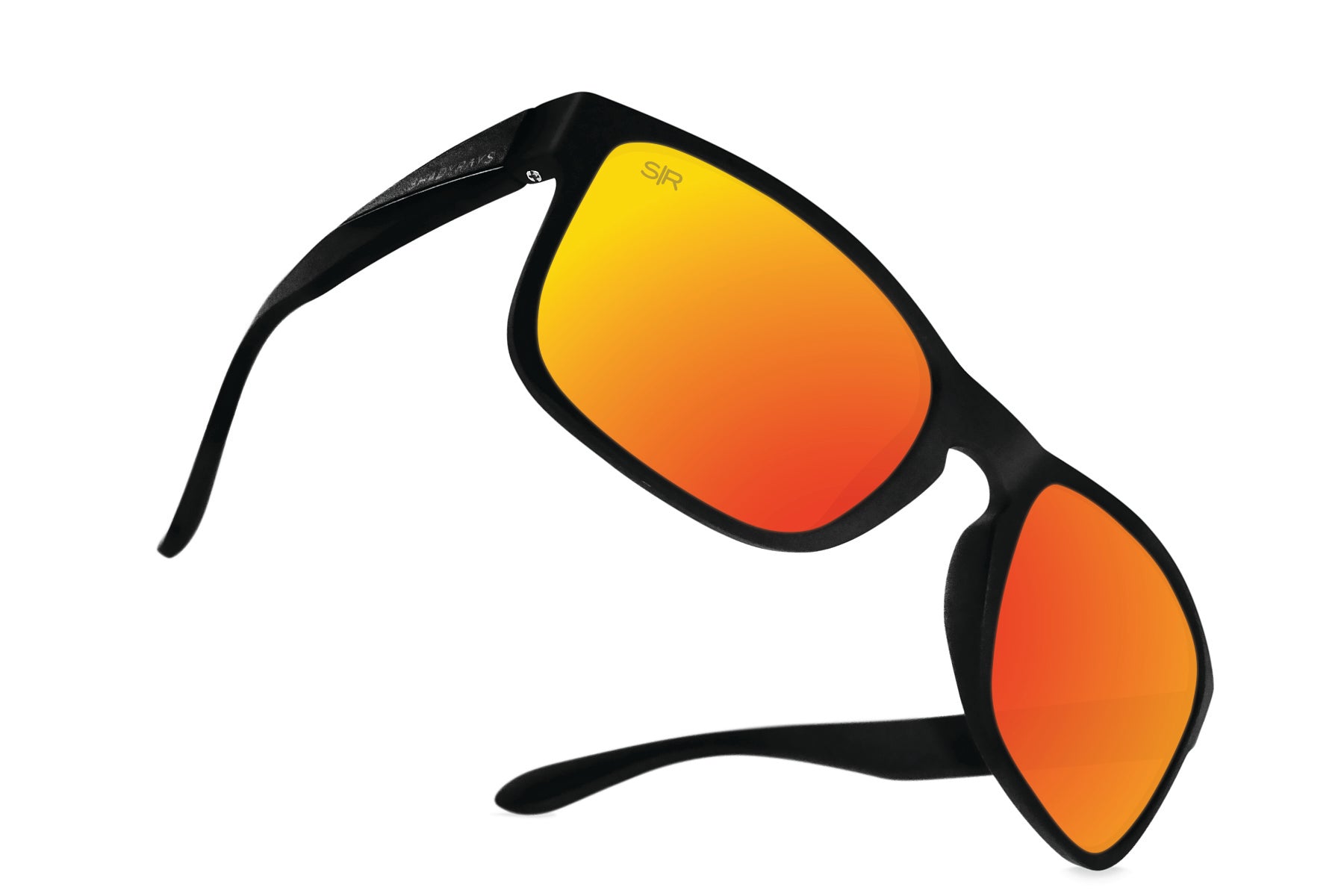 Titan Black Polarized Sunglasses - Infrared Lens