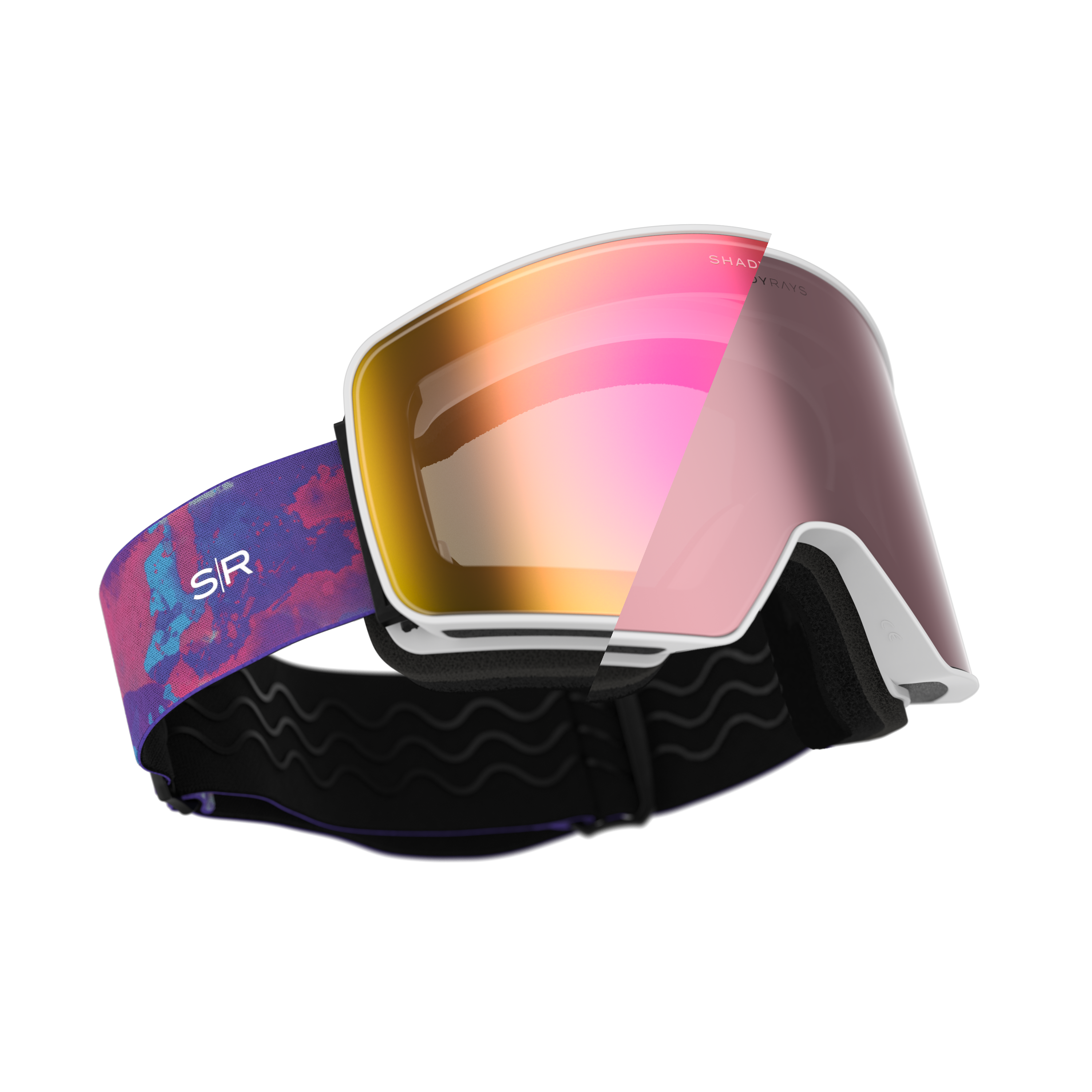 Powder Pink Snow Goggles for Winter Sports