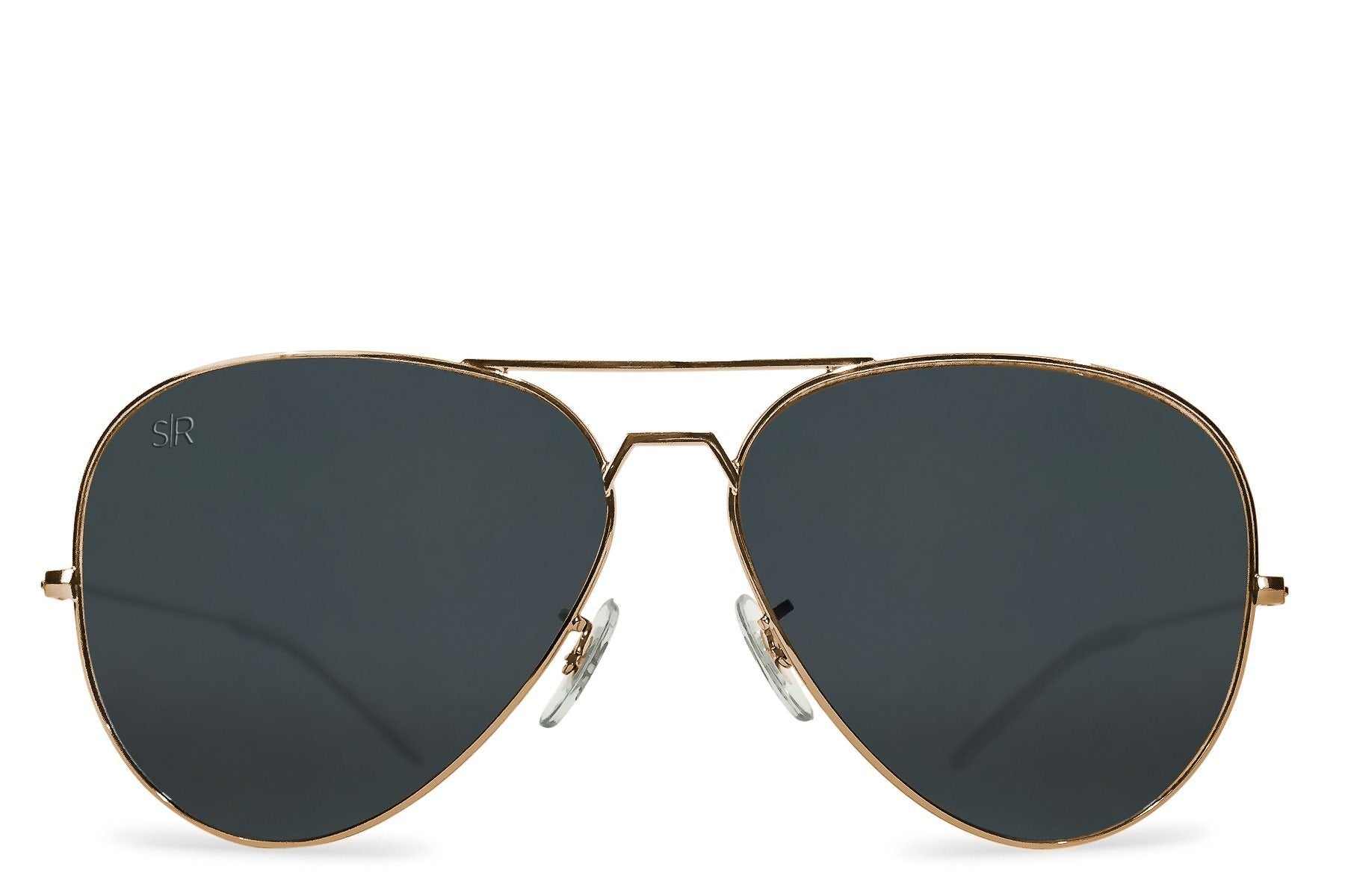 Black Gold Polarized Aviator Sunglasses