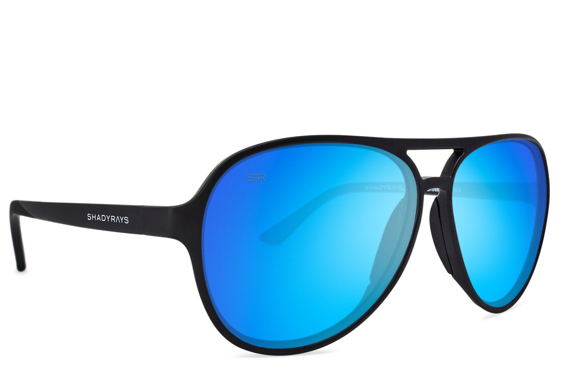 Polarized Aviator Sunglasses - Black Glacier