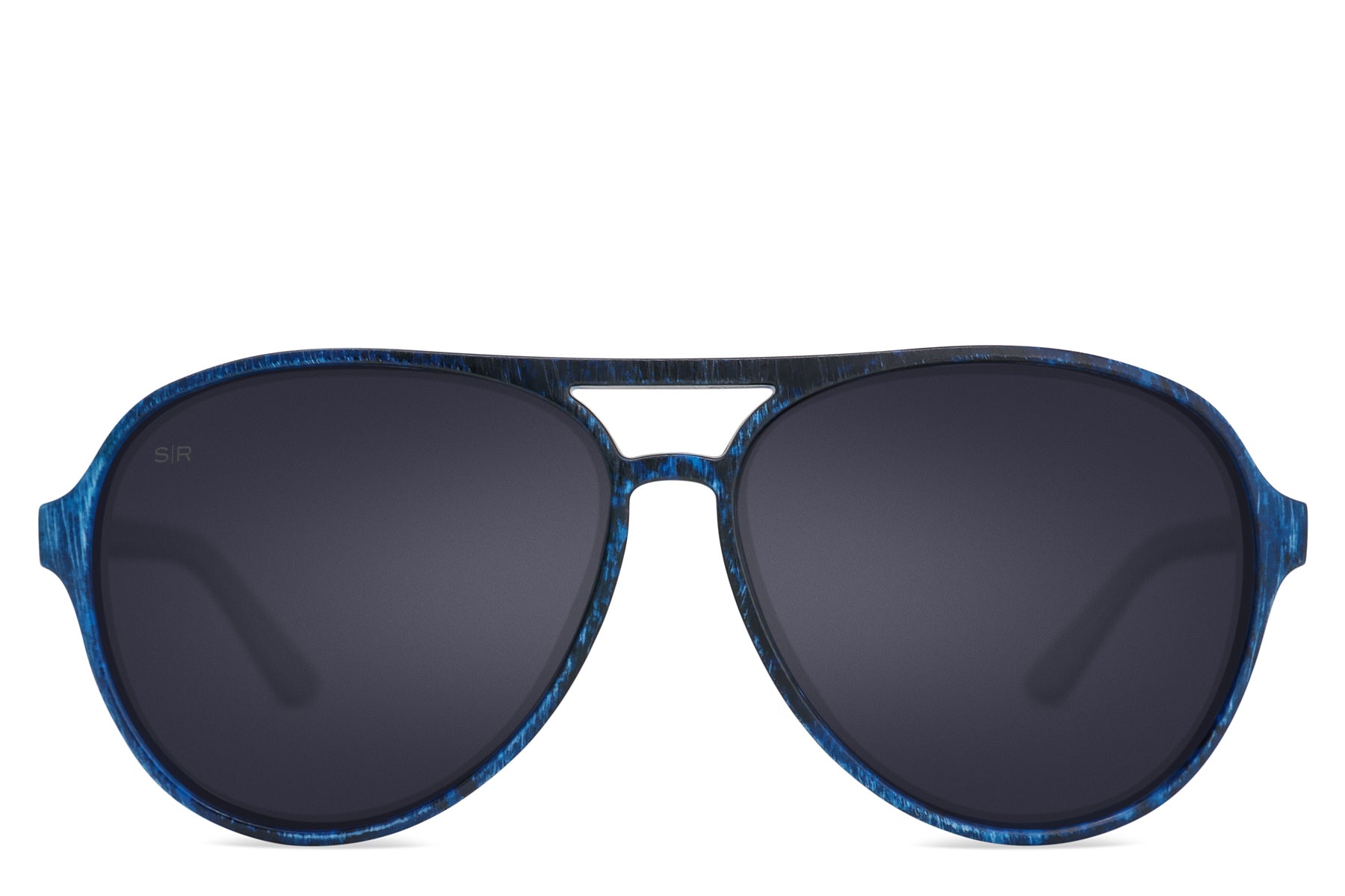 Polarized Aviator Sunglasses in Denim