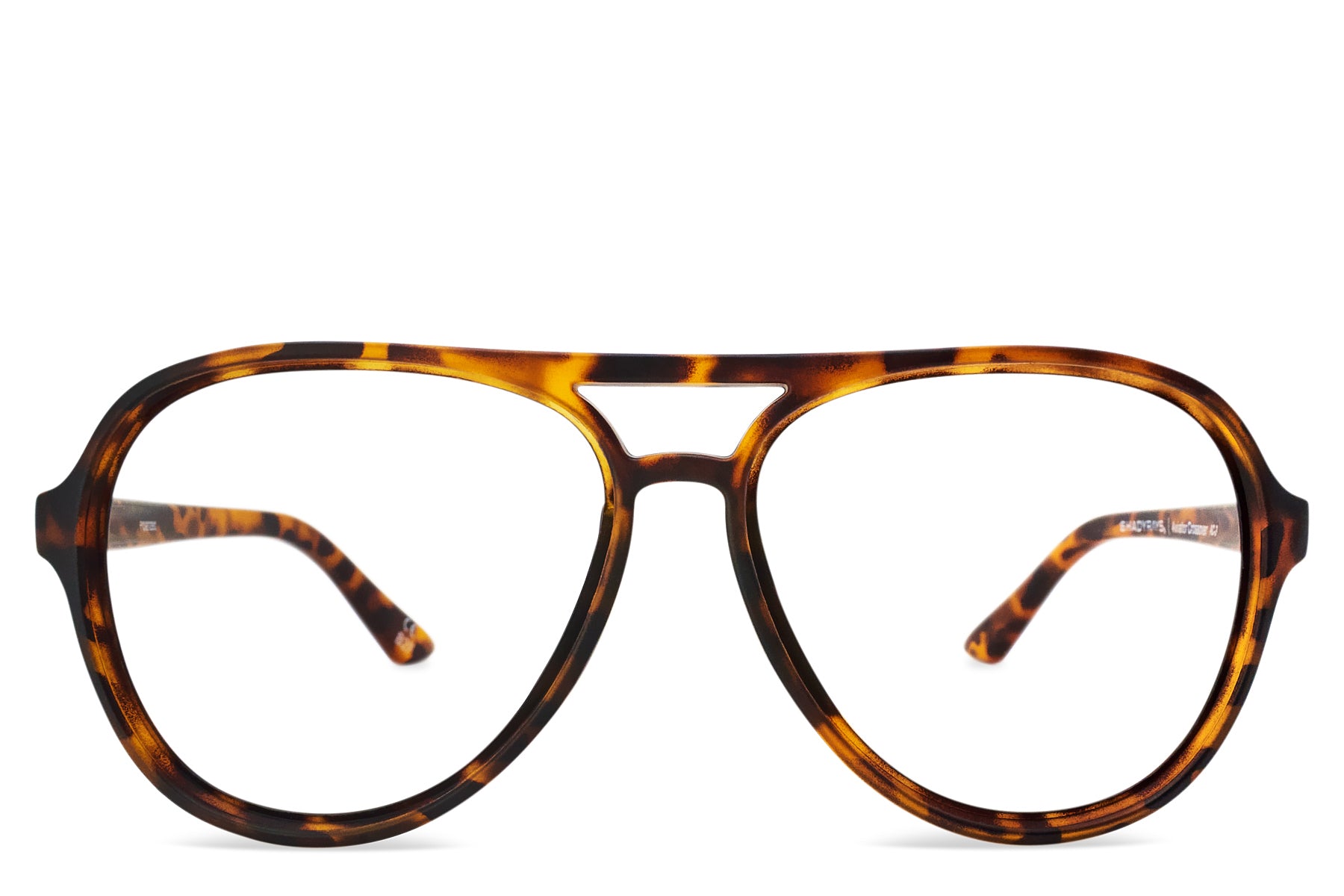 Amber Tortoise Aviator Rx Sunglasses