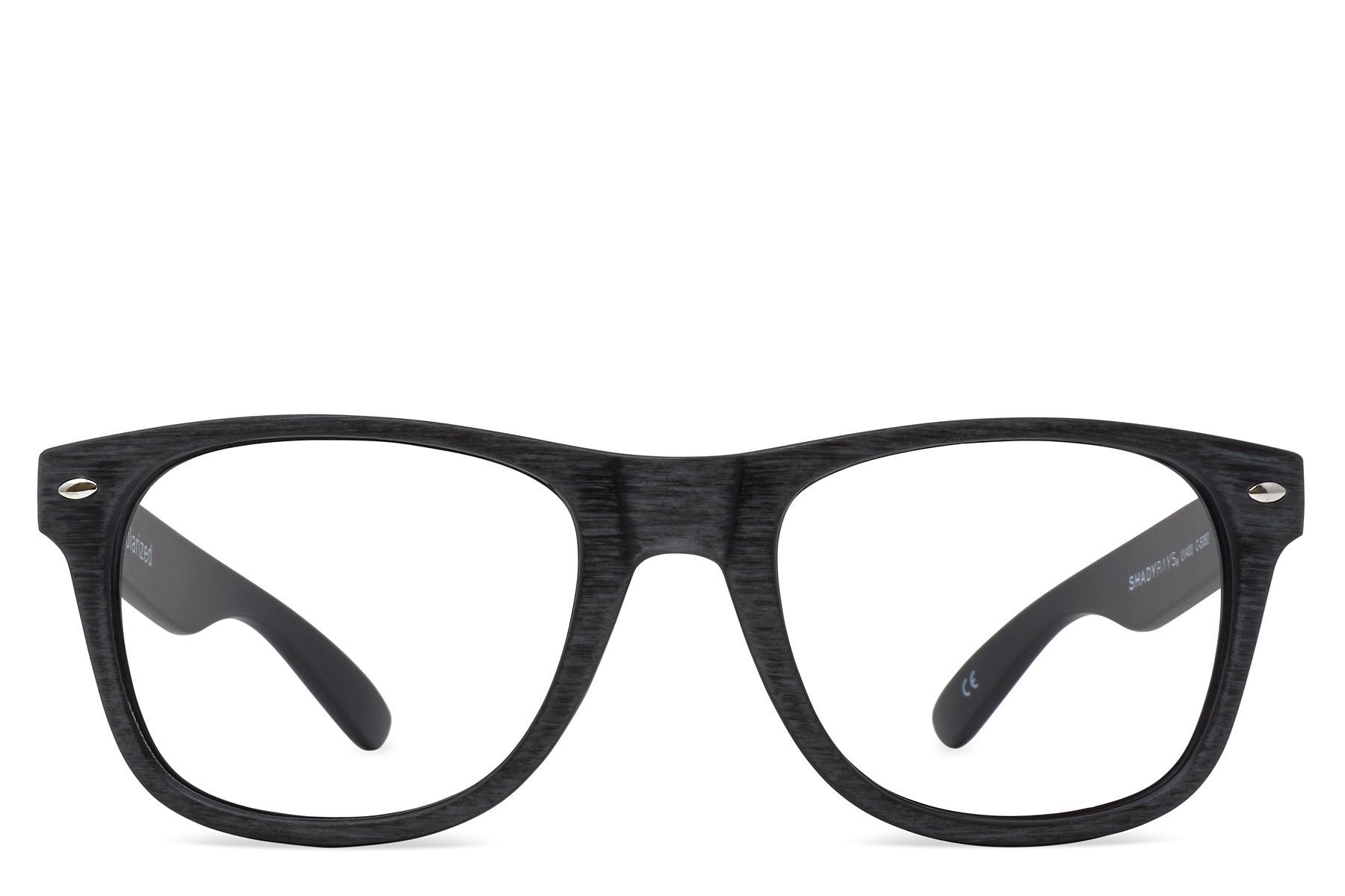 Classic Black Timber Blue Light Glasses