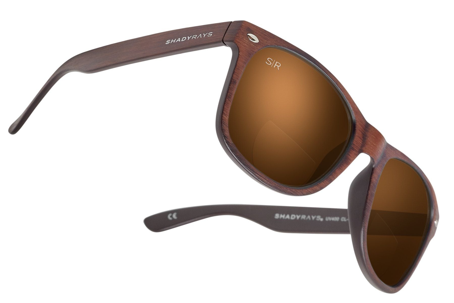Amber Woods +2.5 Reading Glasses – Classic Timber Style