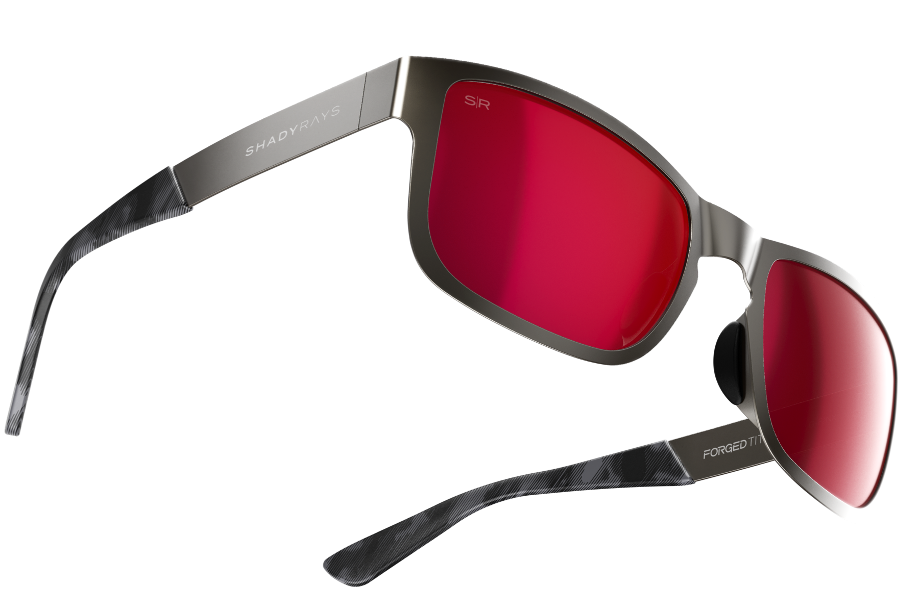 23XI Forged Titan Sunglasses - Red Polarized Lenses