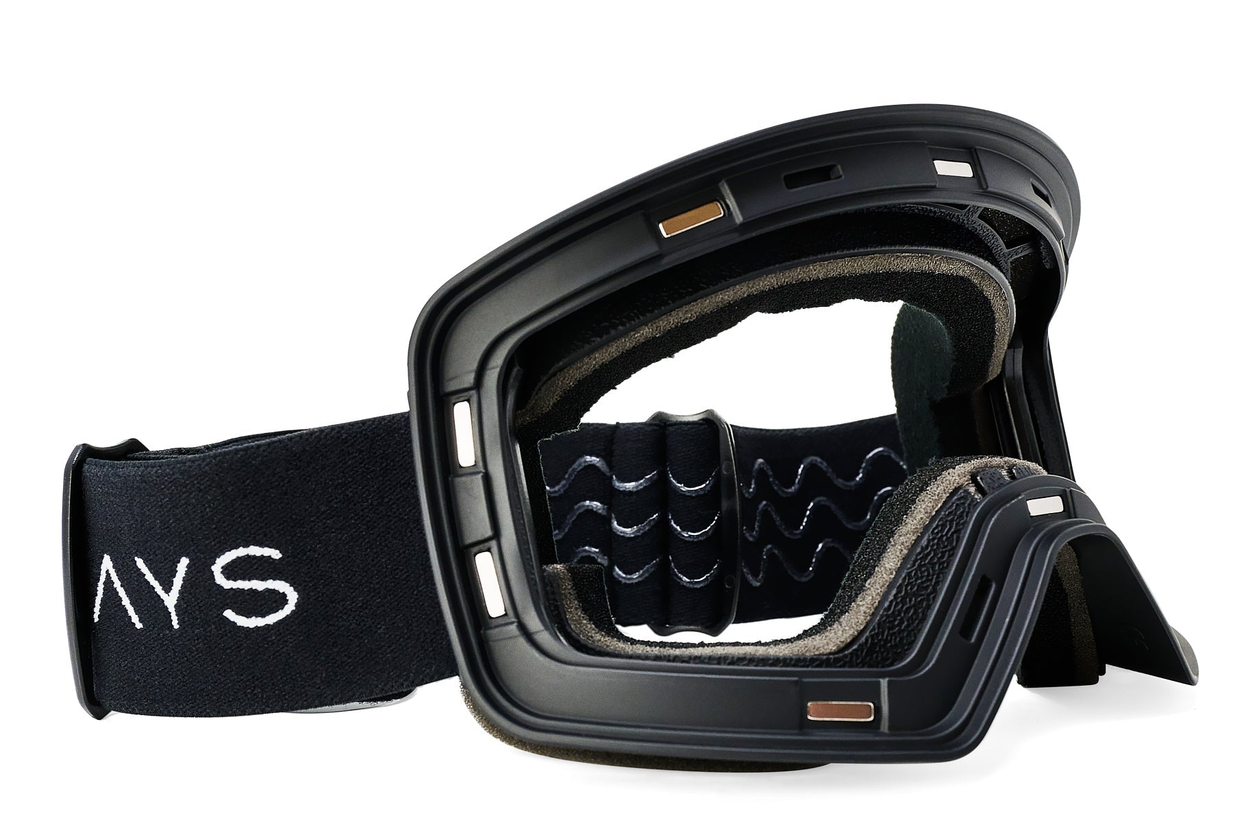 Frontier Magnetic Snow Goggles - Black Frame & Strap
