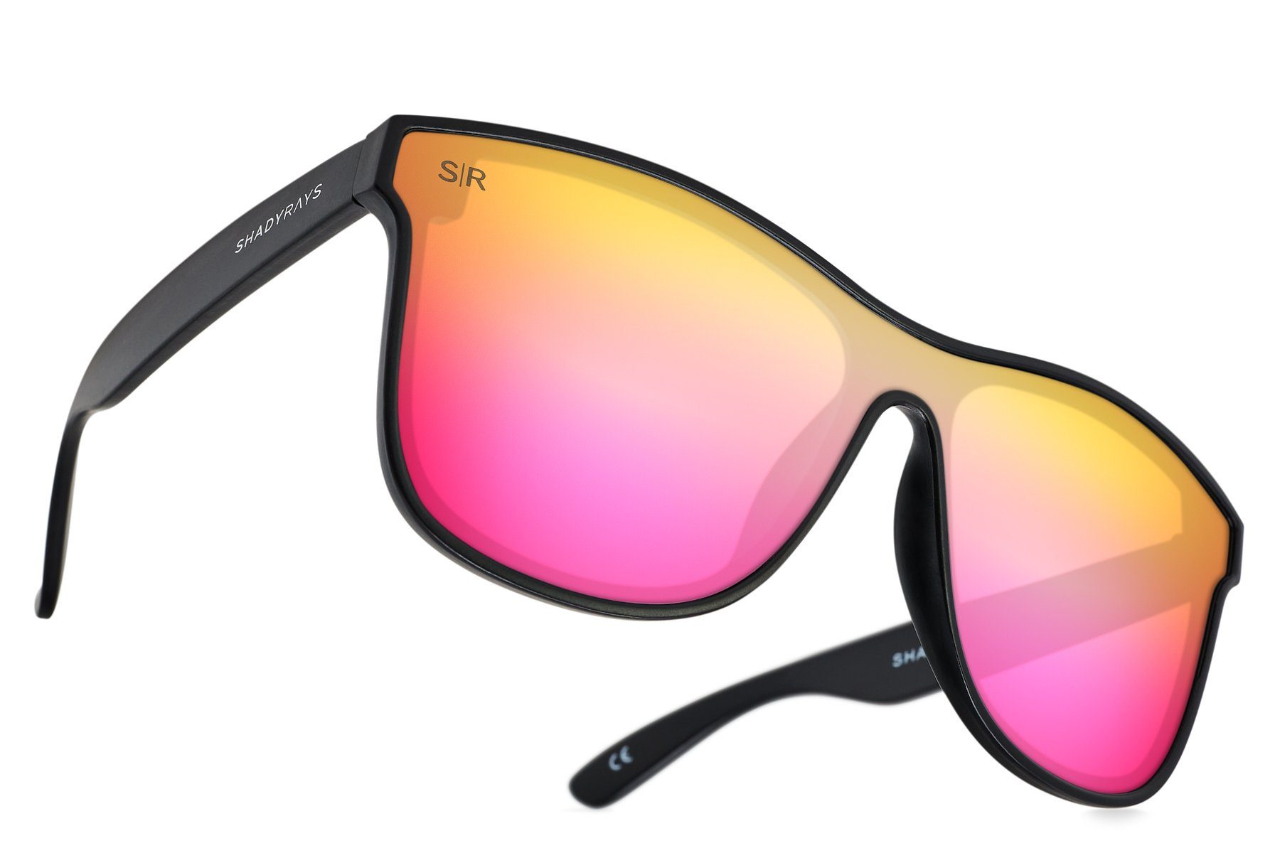 Black Polarized HighRise Sunglasses for Outdoor