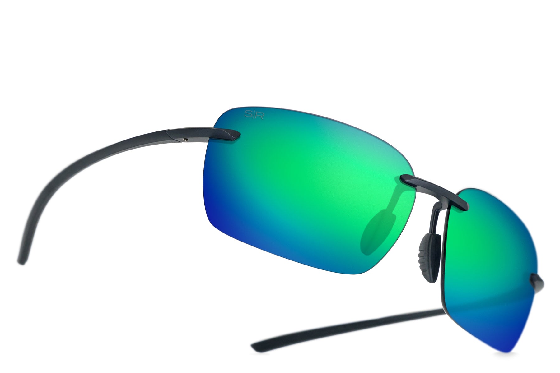 Emerald Polarized Matte Black Sunglasses