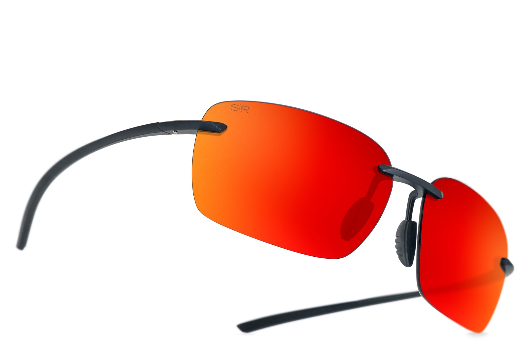 Matte Black Polarized Infrared Sunglasses