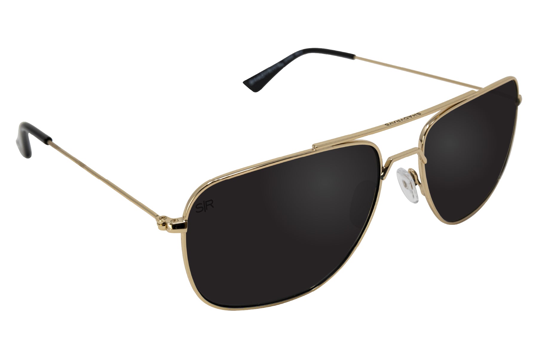 Black Gold Polarized Navigator Sunglasses