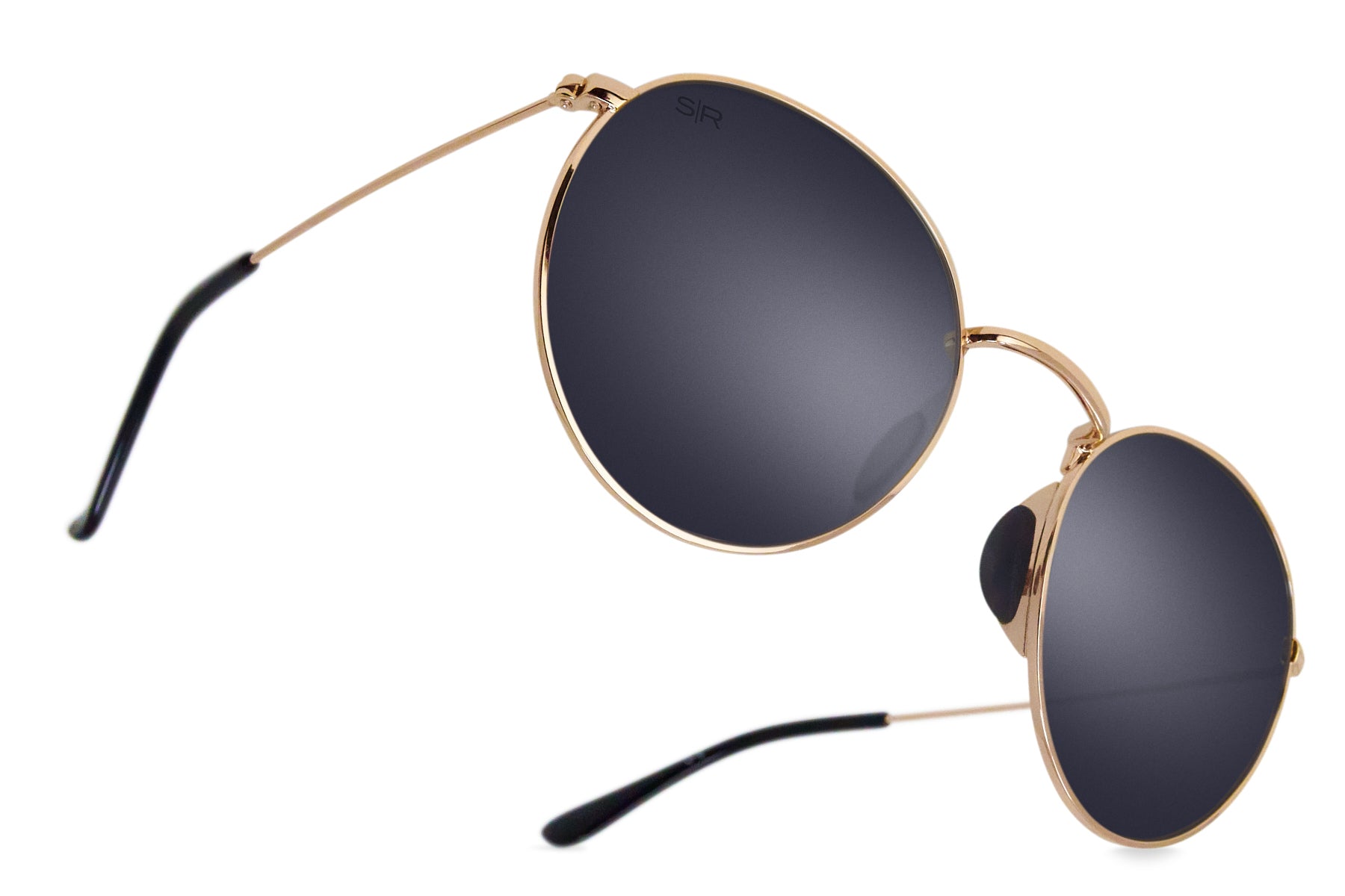 Black Gold Polarized Tangle-Free Sunglasses
