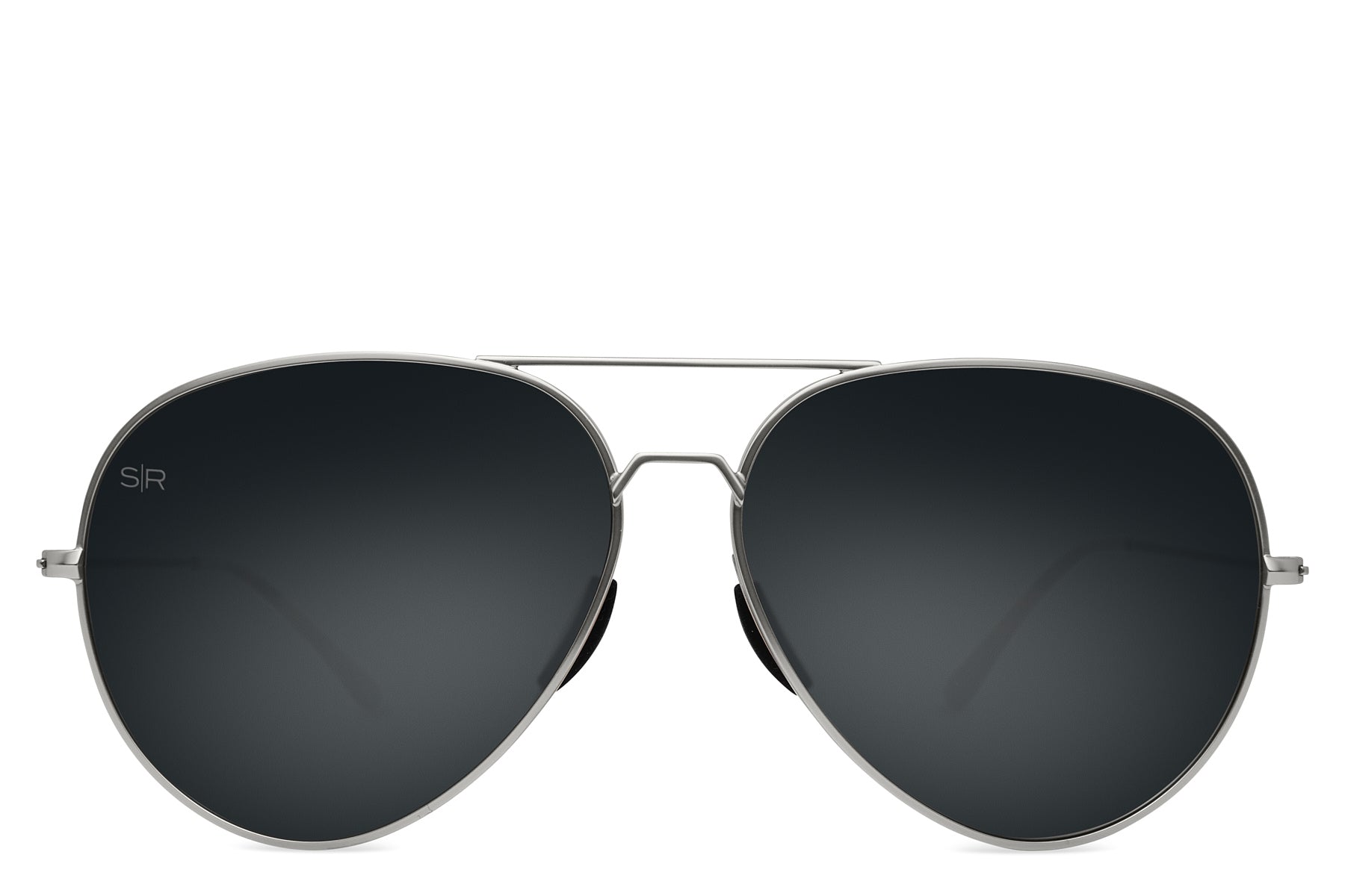 Polarized Aviator Sunglasses - Tangle-Free Blackout