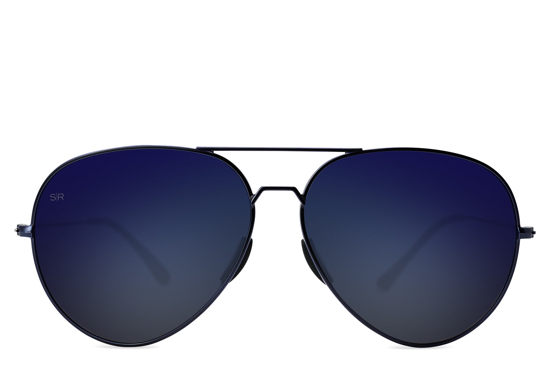 Navy Polarized Aviator Sunglasses – Tangle-Free