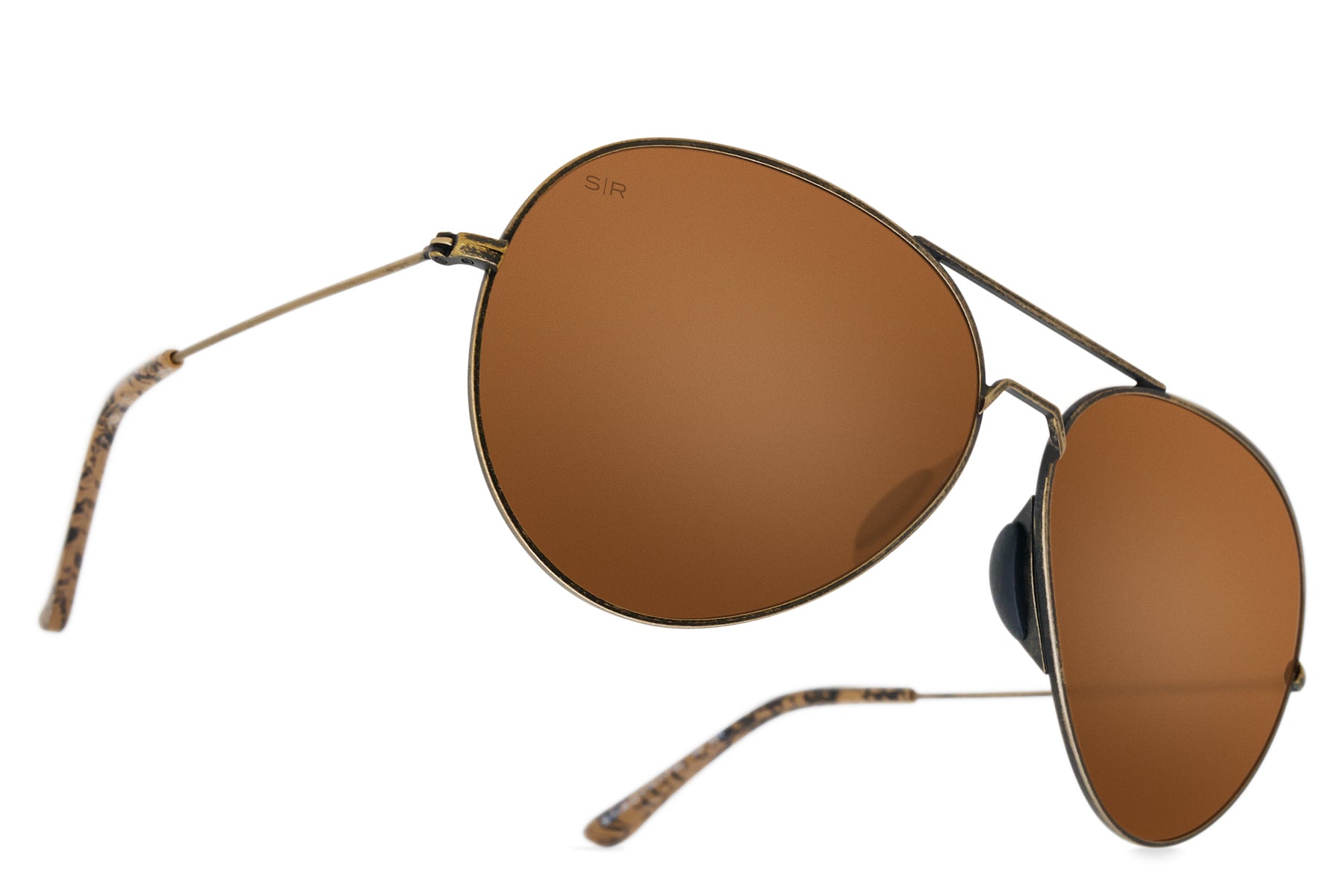 Snakeskin Polarized Aviator Sunglasses – Tangle-Free