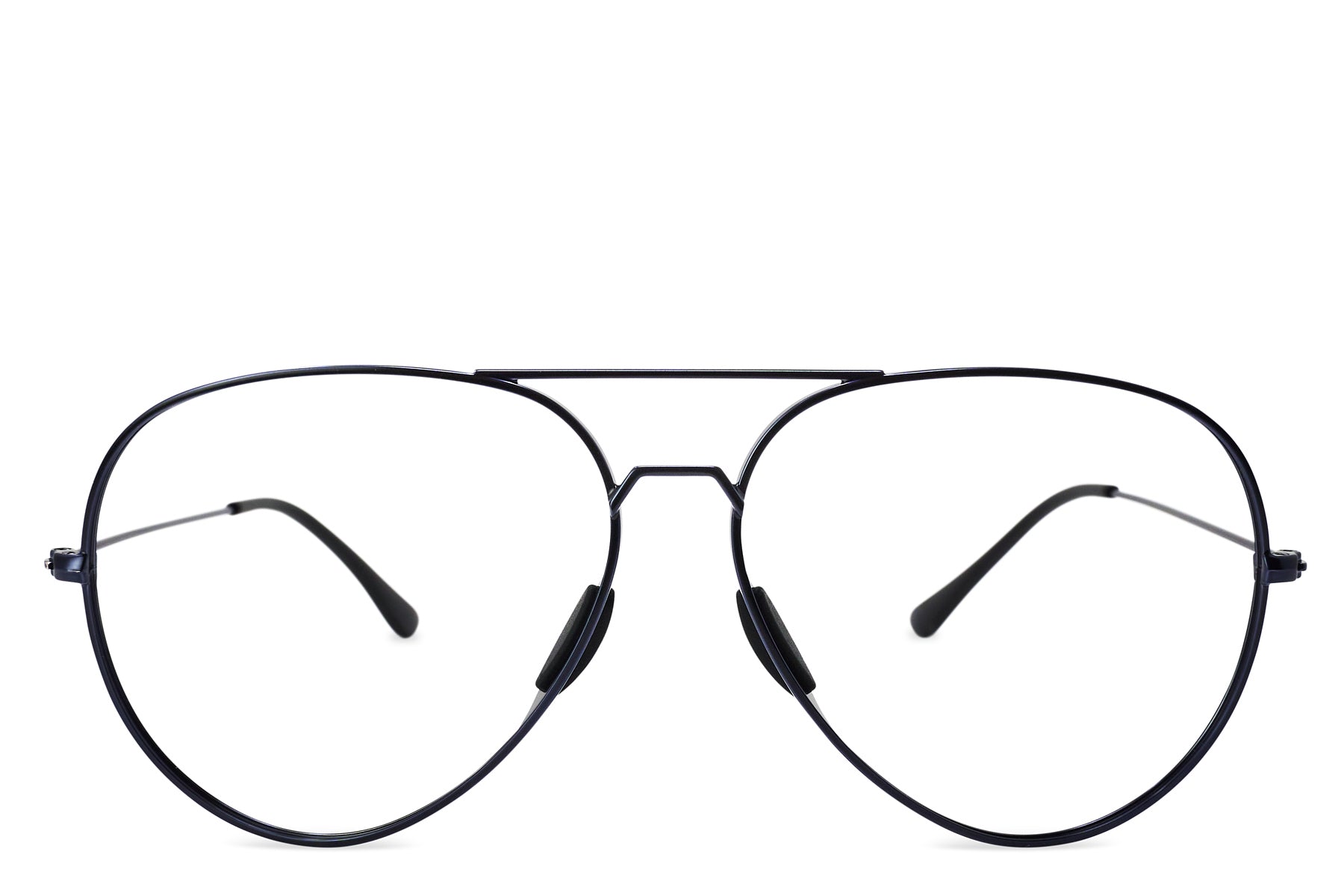 Navy Aviator Sunglasses - Tangle-Free M/L Rx