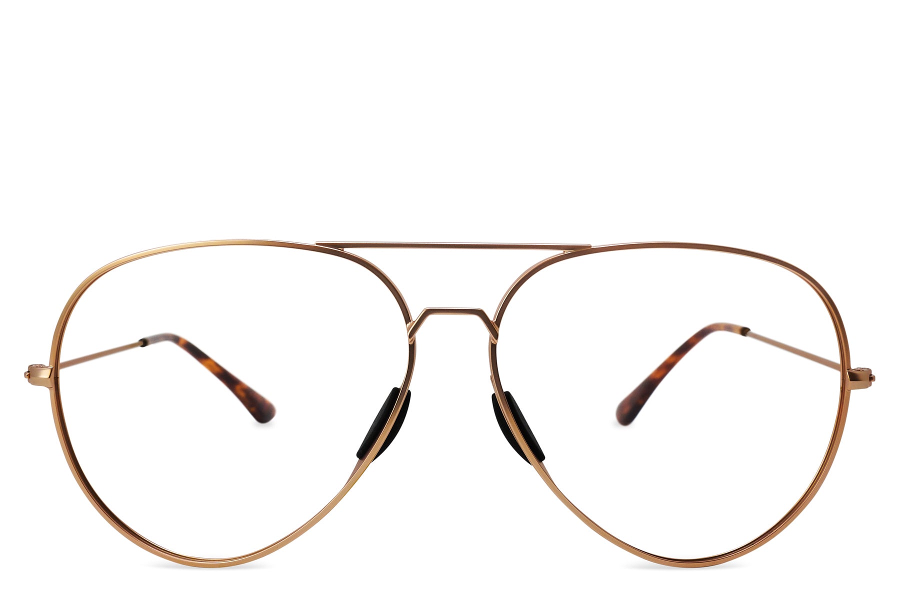 Rose Gold Aviator Small Rx Glasses - Tangle Free