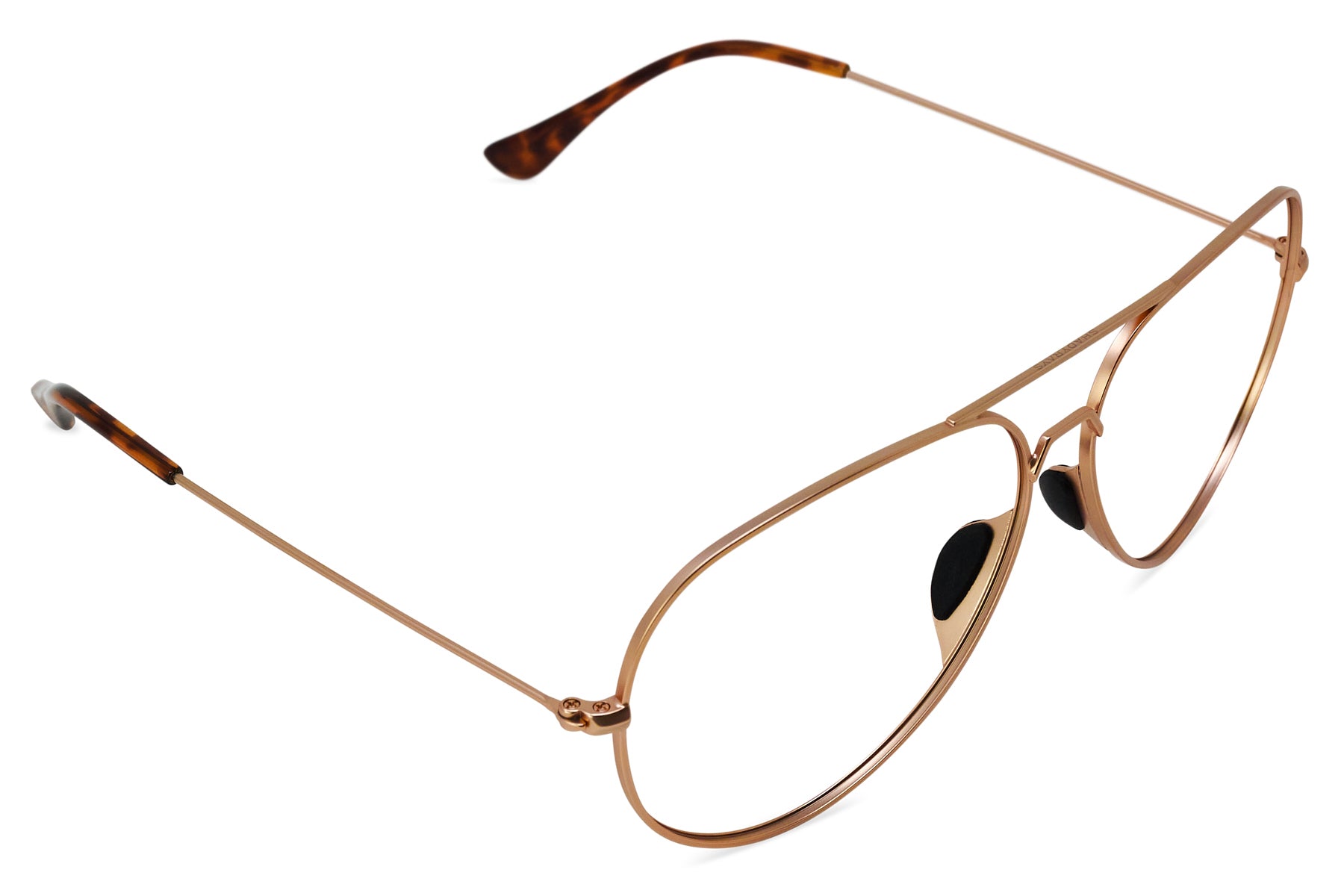 Rose Gold Aviator Small Rx Glasses - Tangle Free