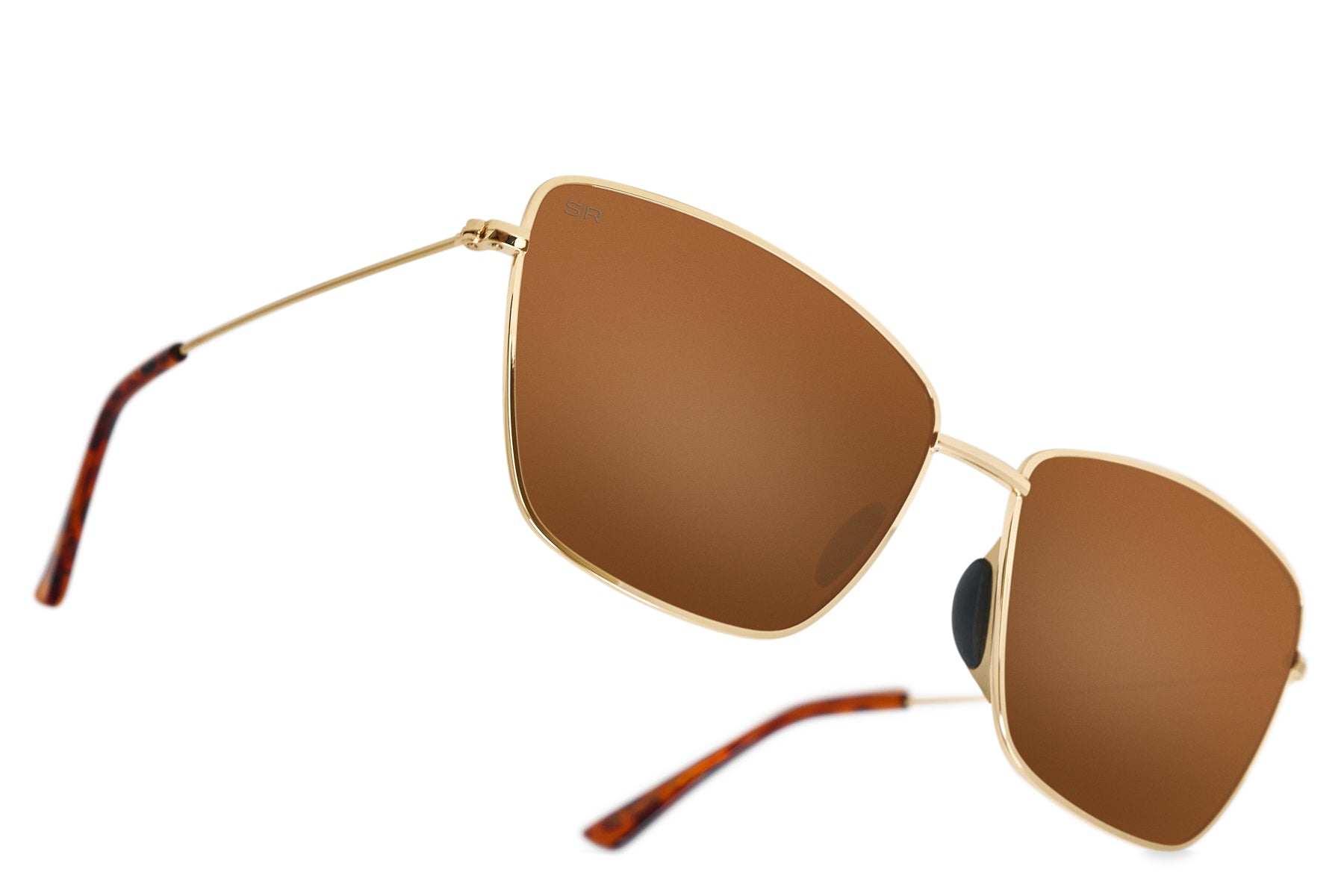 Melrose Amber Gold Polarized Sunglasses - Tangle Free