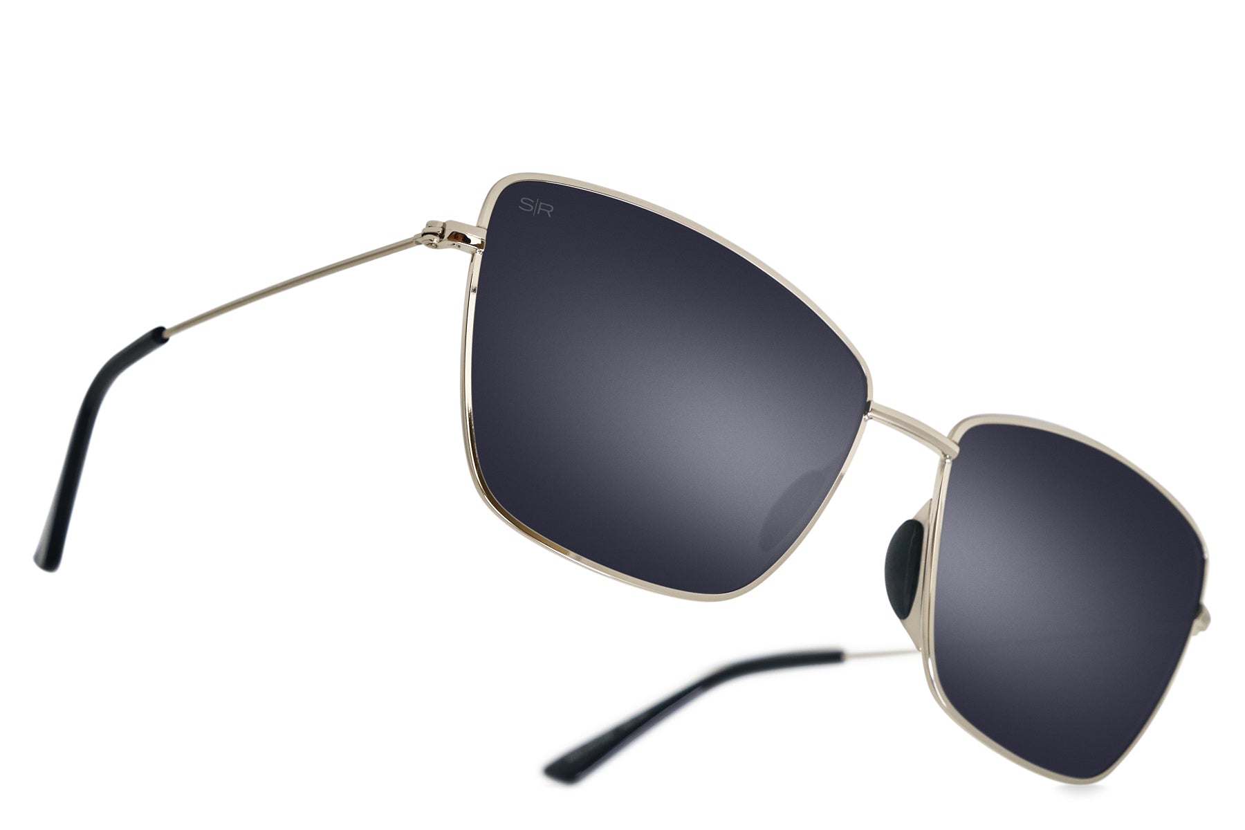 Melrose Polarized Sunglasses - Tangle-Free Blackout