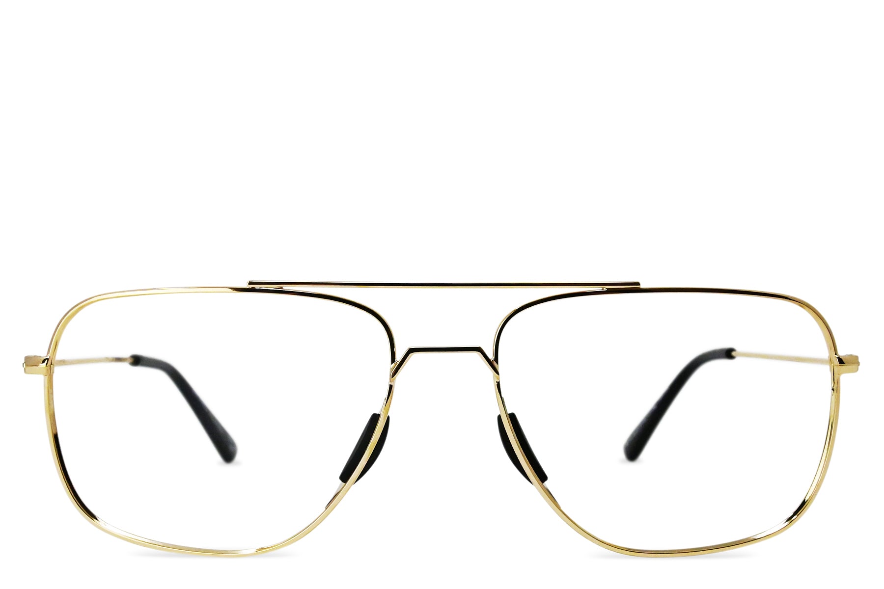 Gold Tangle-Free Navigator Rx Sunglasses