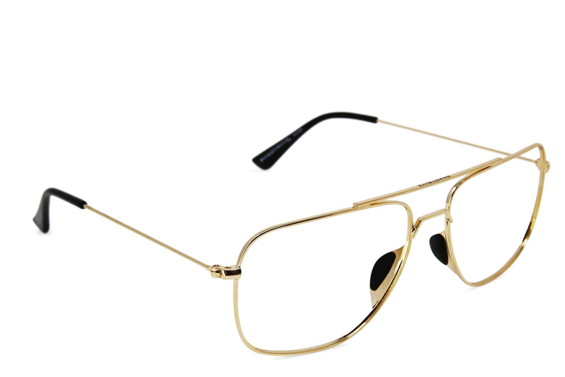 Gold Tangle-Free Navigator Rx Sunglasses